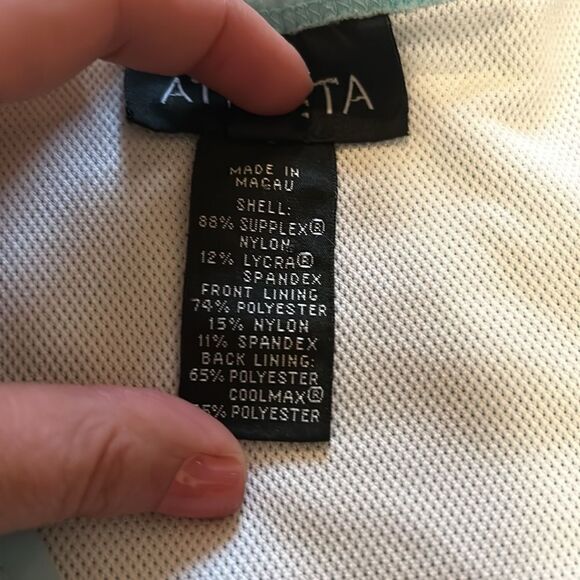 Athleta vintage light blue vneck athletic tank top size large - Picture 5 of 6